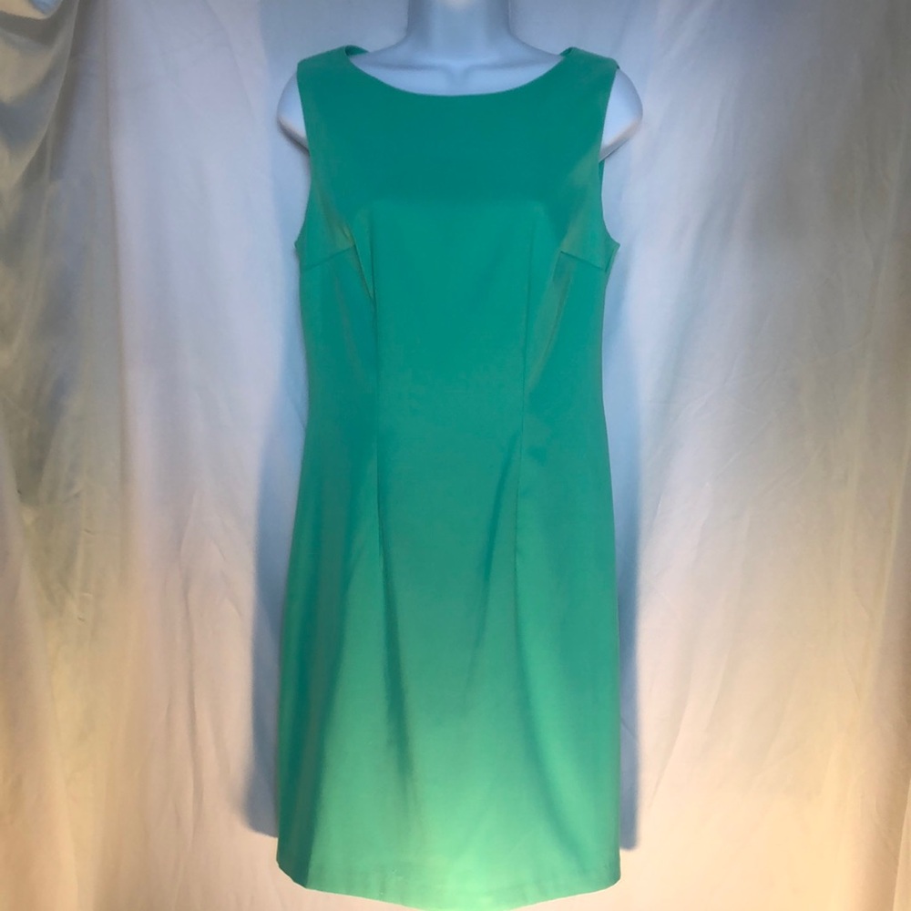 Alyx Elegant SeaGreen Sleeveless Sheath Dress, Size 4